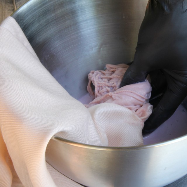 Saturate the fabric Saturate the fabric
